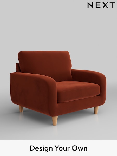 Plush Velvet Easy Clean/Ginger Orange Camden (W44819) | £650