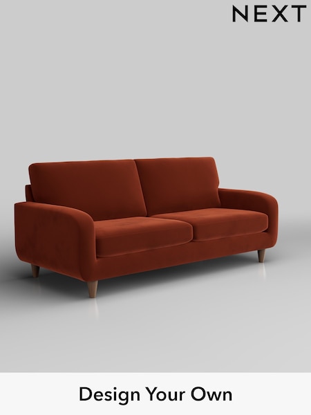 Plush Velvet Easy Clean/Ginger Orange Camden (W44819) | £1,099