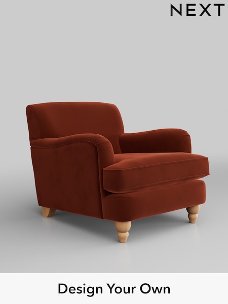 Plush Velvet Easy Clean/Ginger Orange Lilly Ii (W44820) | £650