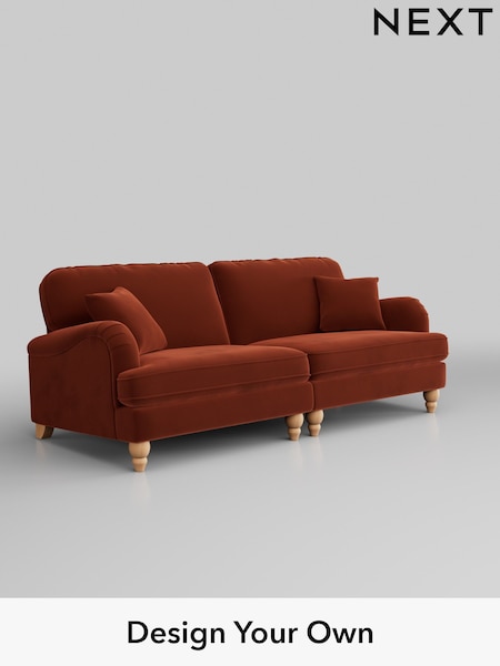 Plush Velvet Easy Clean/Ginger Orange Lilly Ii (W44820) | £1,150