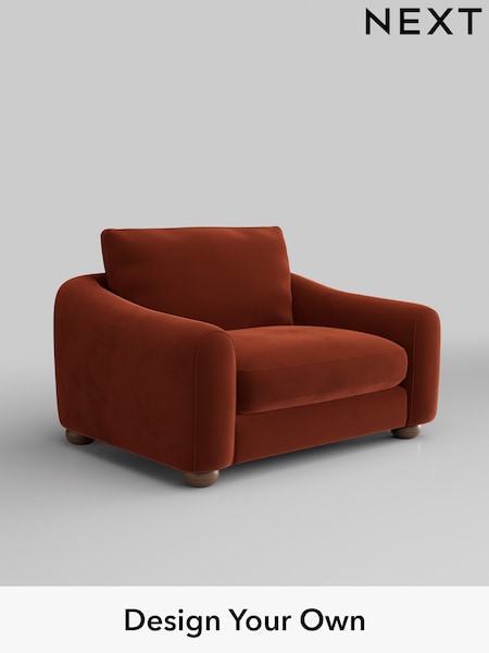 Plush Velvet Easy Clean/Ginger Orange Arches (W44823) | £925