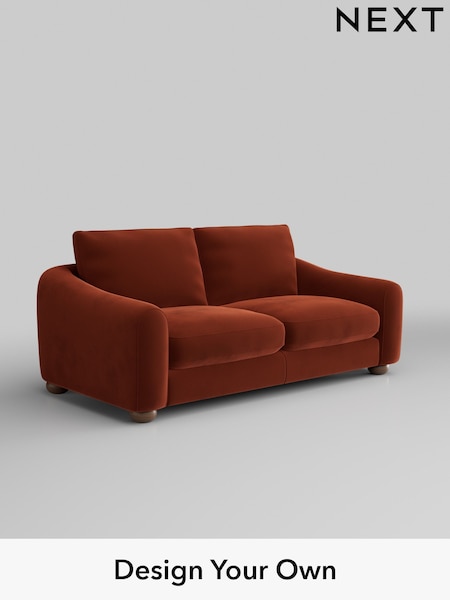 Plush Velvet Easy Clean/Ginger Orange Arches (W44823) | £1,225