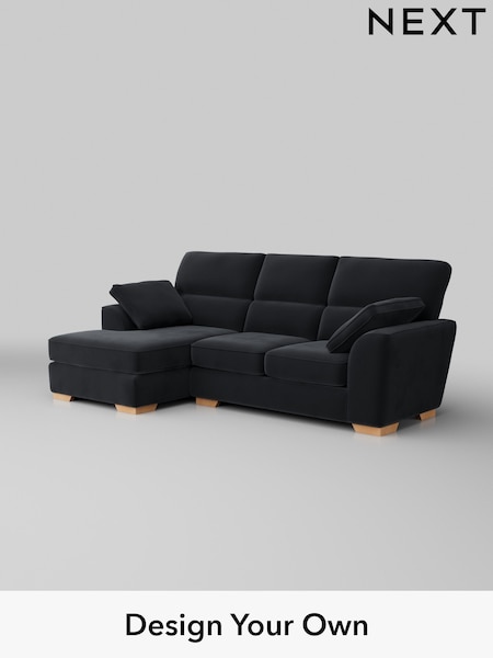 Plush Velvet Easy Clean/Charcoal Grey Stamford Highback (W44824) | £1,875