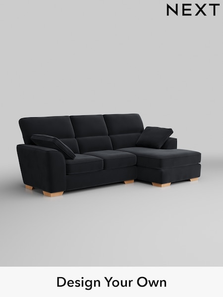 Plush Velvet Easy Clean/Charcoal Grey Stamford Highback (W44824) | £1,875