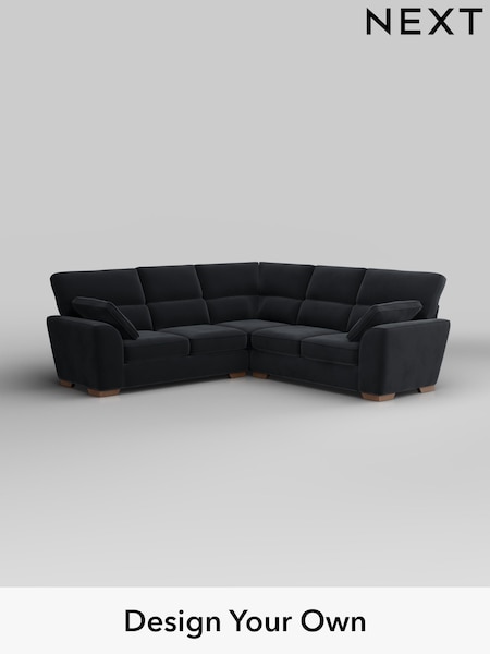Plush Velvet Easy Clean/Charcoal Grey Stamford Highback (W44824) | £2,425