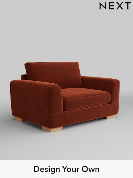 Plush Velvet Easy Clean/Ginger Orange Clayton (W44825) | £950
