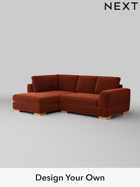 Plush Velvet Easy Clean/Ginger Orange Clayton (W44825) | £1,725