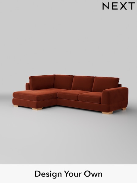 Plush Velvet Easy Clean/Ginger Orange Clayton (W44825) | £1,825