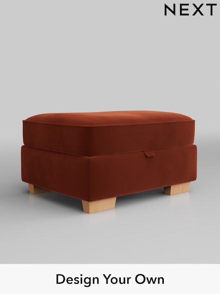 Plush Velvet Easy Clean/Ginger Orange Hayden Highback (W44827) | £499