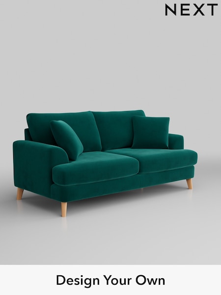 Plush Velvet Easy Clean/Juniper Green Parker (W44828) | £1,375