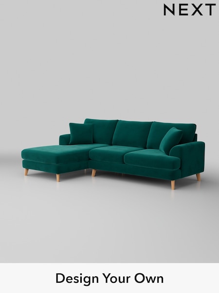Plush Velvet Easy Clean/Juniper Green Parker (W44828) | £2,150