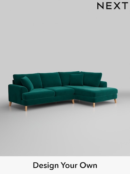 Plush Velvet Easy Clean/Juniper Green Parker (W44828) | £2,250