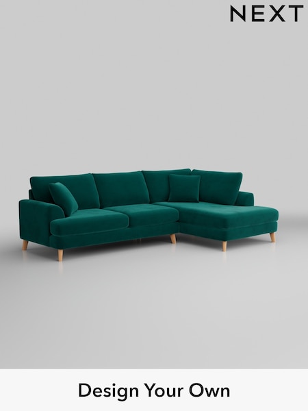 Plush Velvet Easy Clean/Juniper Green Parker (W44828) | £2,350
