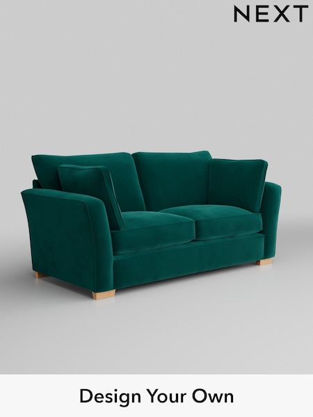 Plush Velvet Easy Clean/Juniper Green Heath Highback (W44829) | £1,225