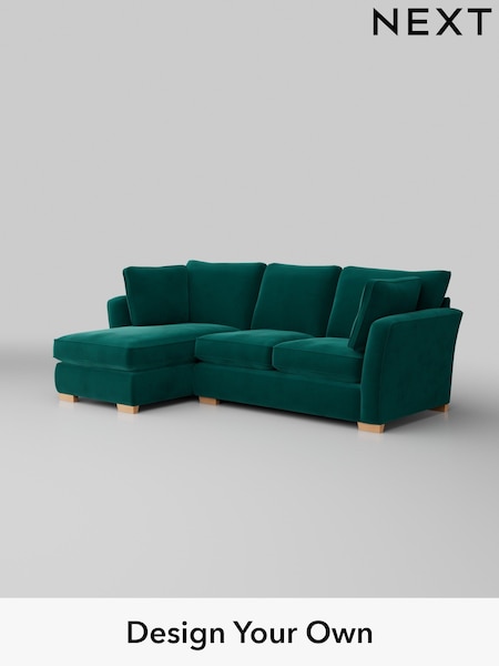 Plush Velvet Easy Clean/Juniper Green Heath Highback (W44829) | £1,899