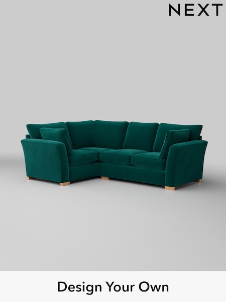 Plush Velvet Easy Clean/Juniper Green Heath Highback (W44829) | £2,050