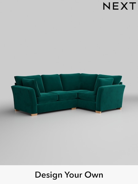 Plush Velvet Easy Clean/Juniper Green Heath Highback (W44829) | £2,050