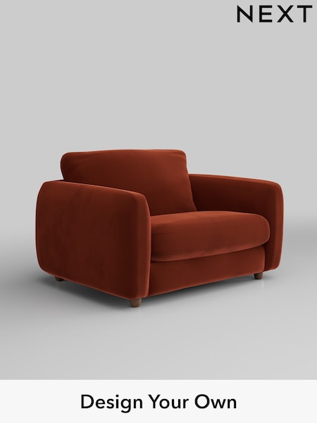 Plush Velvet Easy Clean/Ginger Orange Aiden (W44830) | £925