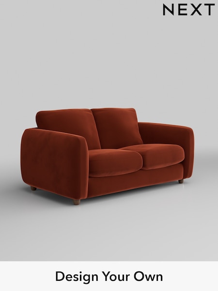 Plush Velvet Easy Clean/Ginger Orange Aiden (W44830) | £1,125