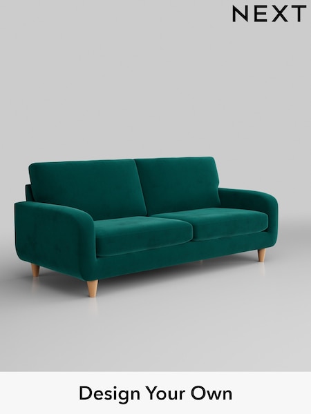 Plush Velvet Easy Clean/Juniper Green Camden (W44831) | £1,099