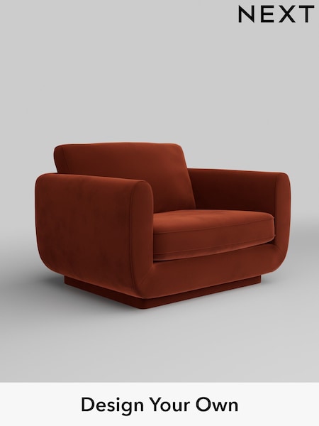 Plush Velvet Easy Clean/Ginger Orange N Premium Pia (W44832) | £1,125