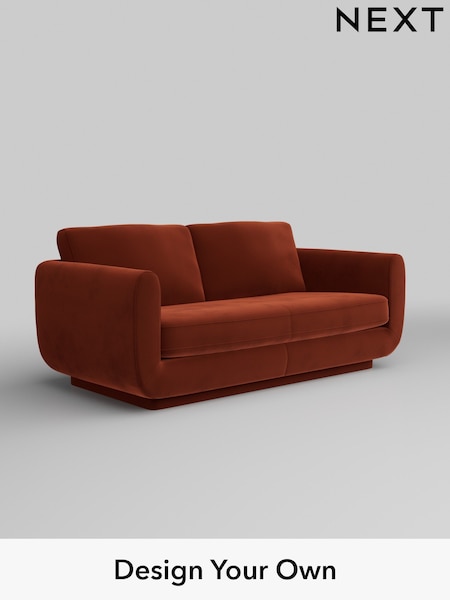 Plush Velvet Easy Clean/Ginger Orange N Premium Pia (W44832) | £1,425
