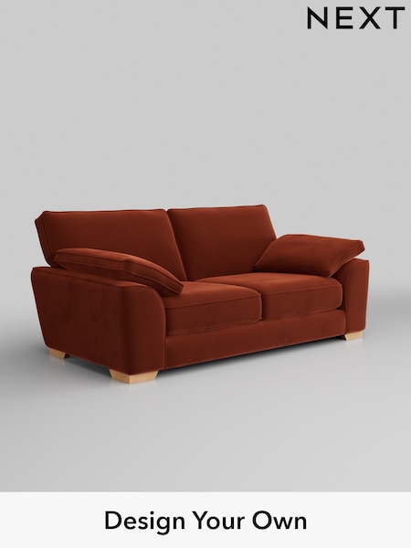 Plush Velvet Easy Clean/Ginger Orange Stamford Grand Relaxed Sit (W44833) | £1,725