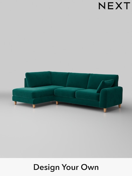 Plush Velvet Easy Clean/Juniper Green Campbell (W44834) | £1,875