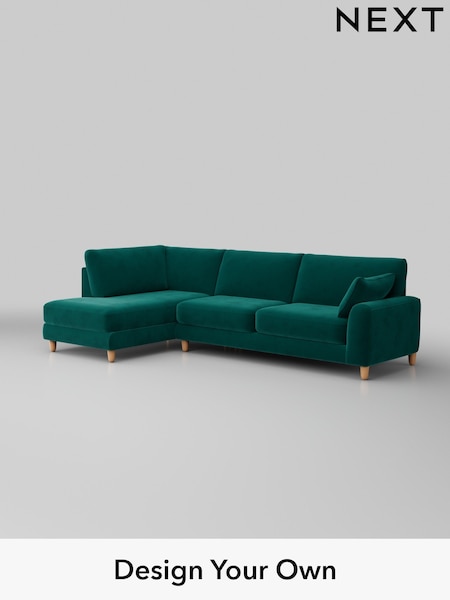 Plush Velvet Easy Clean/Juniper Green Campbell (W44834) | £1,975