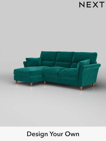 Plush Velvet Easy Clean/Juniper Green Hartley Highback Relaxed Sit (W44835) | £1,950