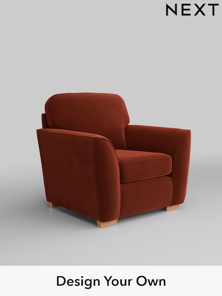 Plush Velvet Easy Clean/Ginger Orange Malvern (W44837) | £625