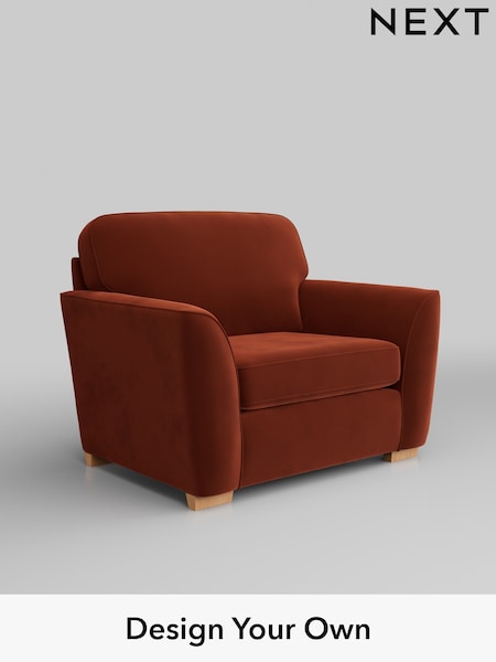 Plush Velvet Easy Clean/Ginger Orange Malvern (W44837) | £725
