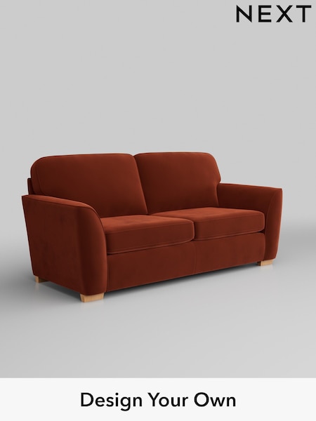 Plush Velvet Easy Clean/Ginger Orange Malvern (W44837) | £1,075