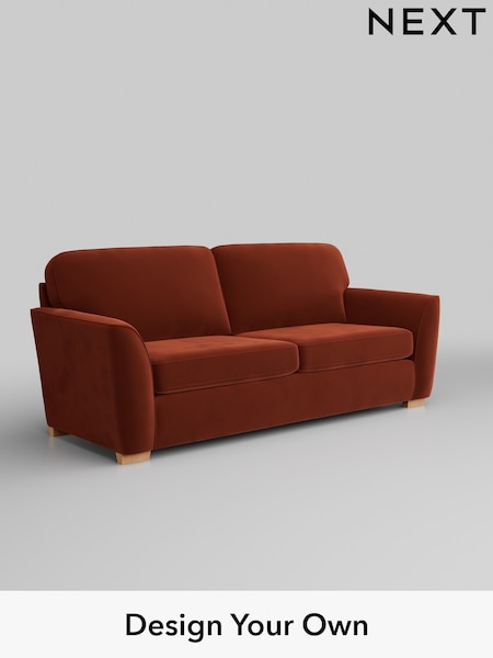 Plush Velvet Easy Clean/Ginger Orange Malvern (W44837) | £1,175