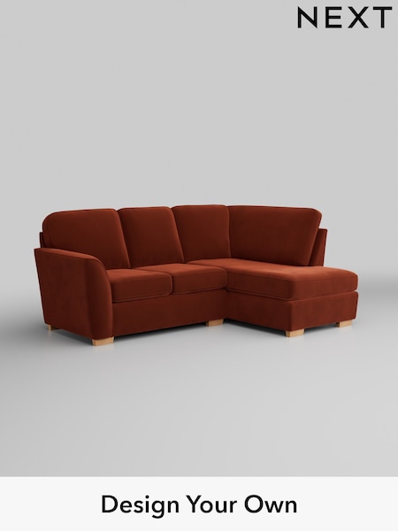 Plush Velvet Easy Clean/Ginger Orange Malvern (W44837) | £1,350