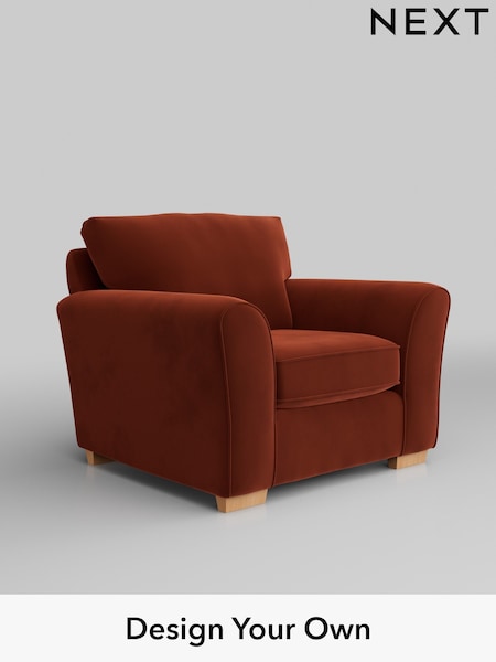 Plush Velvet Easy Clean/Ginger Orange Michigan Ii (W44839) | £625