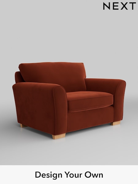 Plush Velvet Easy Clean/Ginger Orange Michigan Ii (W44839) | £725