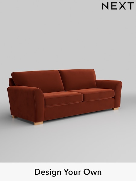 Plush Velvet Easy Clean/Ginger Orange Michigan Ii (W44839) | £1,125