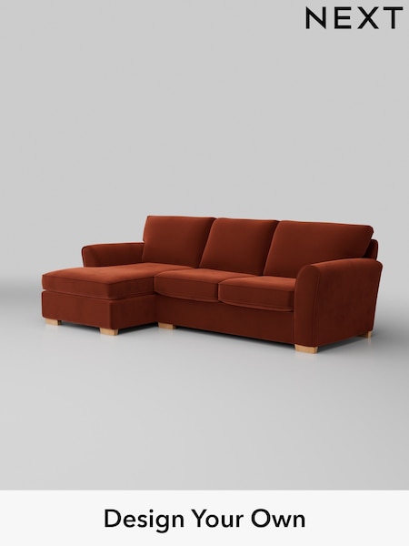 Plush Velvet Easy Clean/Ginger Orange Michigan Ii (W44839) | £1,525