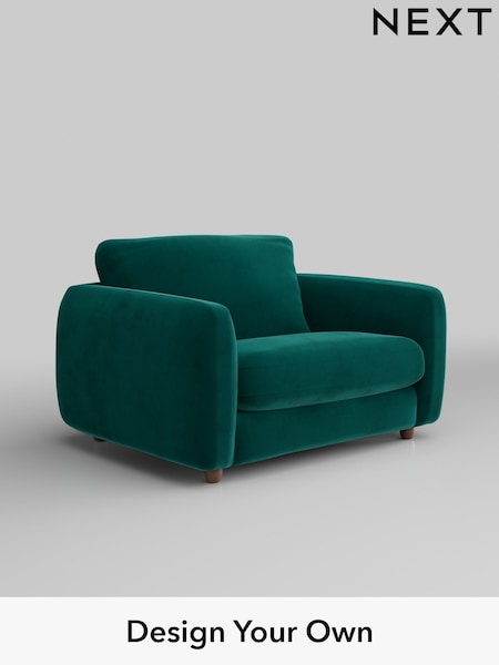 Plush Velvet Easy Clean/Juniper Green Aiden (W44841) | £925