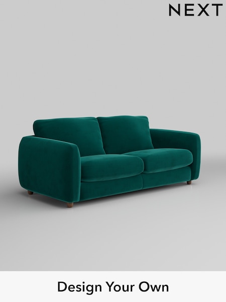 Plush Velvet Easy Clean/Juniper Green Aiden (W44841) | £1,225