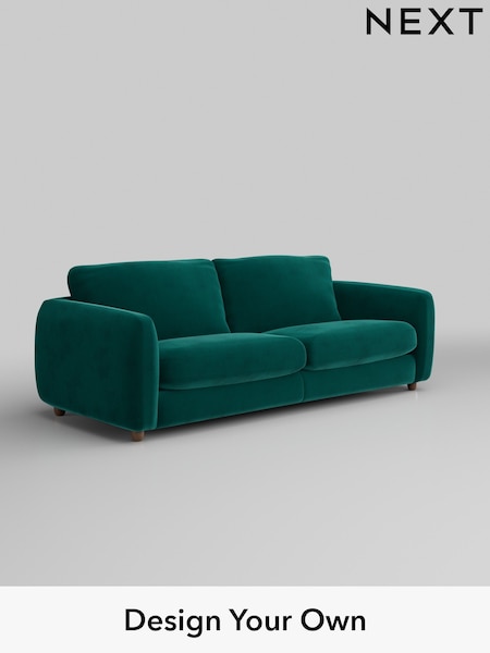 Plush Velvet Easy Clean/Juniper Green Aiden (W44841) | £1,325