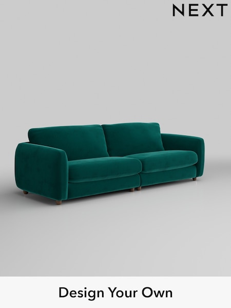 Plush Velvet Easy Clean/Juniper Green Aiden (W44841) | £1,425