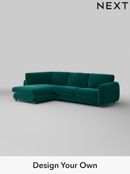 Plush Velvet Easy Clean/Juniper Green Aiden (W44841) | £1,825