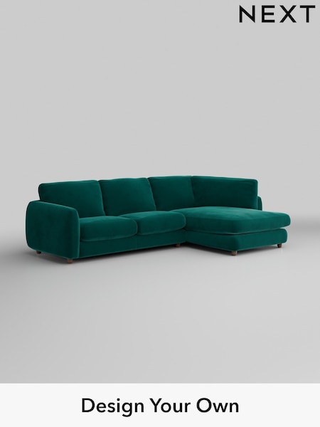 Plush Velvet Easy Clean/Juniper Green Aiden (W44841) | £1,825