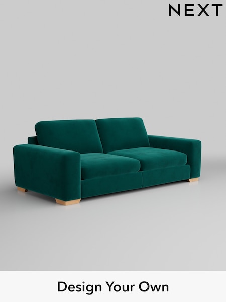 Plush Velvet Easy Clean/Juniper Green Houghton Deep Sit (W44845) | £1,475