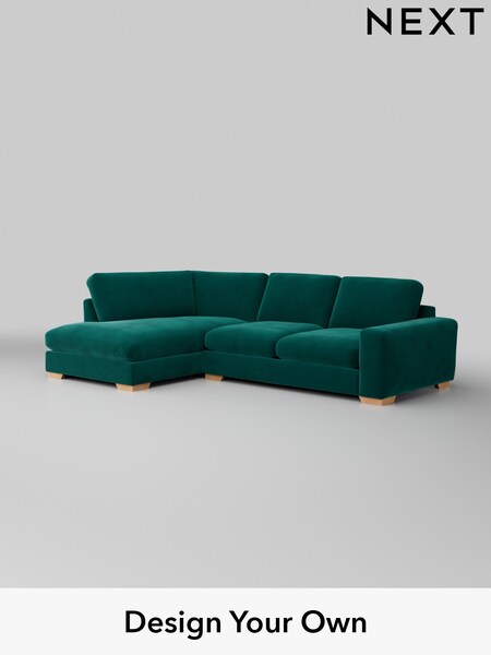 Plush Velvet Easy Clean/Juniper Green Houghton Deep Sit (W44845) | £2,199