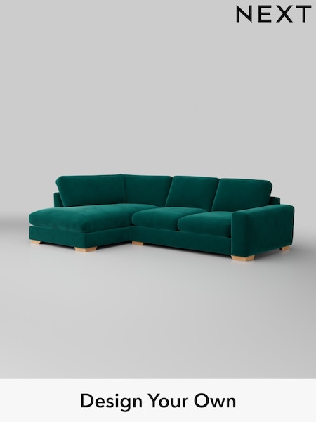 Plush Velvet Easy Clean/Juniper Green Houghton Deep Sit (W44845) | £2,199