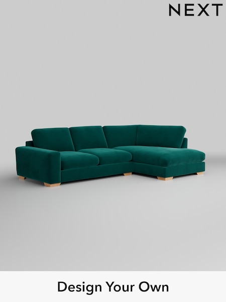 Plush Velvet Easy Clean/Juniper Green Houghton Deep Sit (W44845) | £2,199