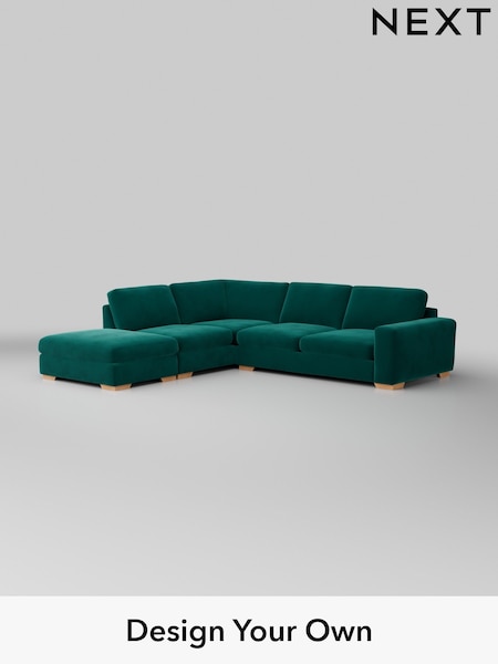 Plush Velvet Easy Clean/Juniper Green Houghton Deep Sit (W44845) | £2,599